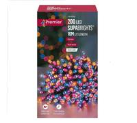 Premier Decorations Limited 200 Led Supabrights Rainbow Multi-Action