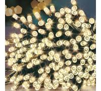 200 LED (16m) Premier Supabright LED Christmas Lights with Timer - Warm White