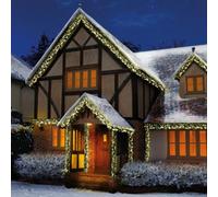 Premier Decorations Limited 480 Led Christmas Cluster Lights Warm White Multi Action 6.2M Lit Length