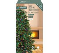 Premier Decorations 12.5m MULTI COLOUR 500 LED Supabright CHRISTMAS TREEBRIGHT Festive LIGHTS for 1.5m Tree
