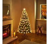Premier Decorations 6ft Fibre Optic Starburst Christmas Tree