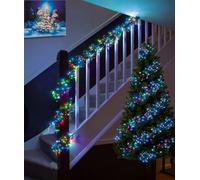 Premier Decorations Limited 720 Led Christmas Cluster Lights Multi-Coloured Multi Action Timer Lights 9.3M