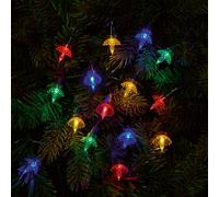 Premier Decorations 80 LED Christmas Multi-Coloured Retro Petal Lights