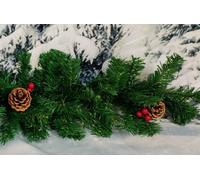 Premier Decorations Limited Artificial Christmas Garland Red Berry & Pine Cones Green Garland 2.7M