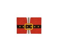 Premier Decorations Christmas Door Mat - Santa Belt in Red | Size: 40 cm x 60 cm Premier Decorations Red 40 cm x 60 cm