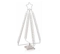 Premier Decorations Limited Christmas Tree Greetings Card Holder Metal Silver Tree Shape Holds 80 Cards 50Cm