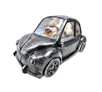 Premier Decorations Limited Christmas Water Spinner Car Snowman Decoration White Leds Glistening 20Cm Silver