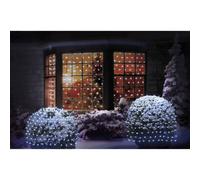 Premier Decorations Limited Christmas Window Net Lights 180 Led 1.7M X 1.2M Multi Action Lights Bright White