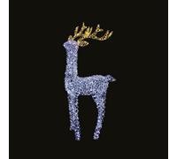 Premier Decorations Limited Cool White & Warm White Led Reindeer Silhouette