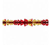 Premier Decorations Limited Foil Garland Christmas Decoration Red And Gold 2.7M X 20Cm