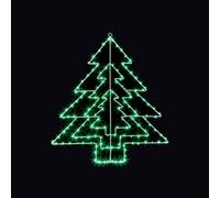 Premier Decorations Limited Green Led Christmas Tree Silhouette (H) 500mm