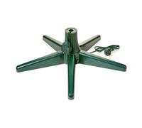 Premier Rotating Christmas Tree Stand for Artificial Trees up to 2.4m - Electric Green Tree Base with Full 360° Rotation and Plug Socket