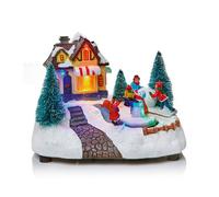 Premier Decorations Limited Led Plastic & Resin Traditional Village Illuminated Christmas Decoration, (H)200mm