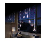 Premier Decorations Limited Led Snowflake Curtain Light Rainbow Premier Christmas Window Net 1.2M X 1.2M