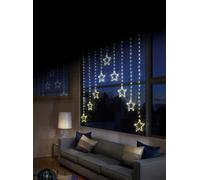 Premier Decorations Limited Led Star Curtain Light Warm White Premier Christmas Window Net Light 1.2M X 1.2M