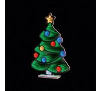 Premier Decorations Limited Multicolour Led Christmas Tree Freestanding Infinity Light (H) 600mm