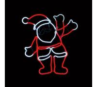 Premier Decorations Limited Multicolour Led Neon Waving Santa Silhouette (H) 480mm