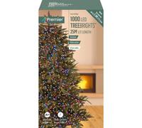 Premier Decorations Limited Premier - 1000 Led Rainbow (Purple, Pink, Turquoise, Orange) Multi-Action Treebrights With Timer, 25M