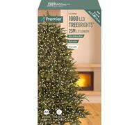 Premier Decorations Limited Premier - 1000 Led Warm White And White Mix, Multi-Action Treebrights With Timer, 25M