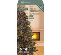 Premier Decorations Limited Premier - 750 Led Rainbow (Purple, Pink, Turquoise, Orange) Multi-Action Treebrights With Timer, 18.7M