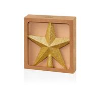 Premier Decorations Limited Premier - Champagne Gold Tree Top Star, Glitter Finish, 20Cm