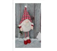 Premier Decorations Limited Red Light Up Christmas Gnome Standing Festive Plush Decoration With Bells 68Cm