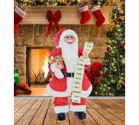 Premier Decorations Limited Red Traditional Standing Father Christmas With Glasses Santa Figurine 60Cm