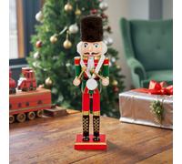 Premier Decorations Limited Wood Nutcracker Christmas Decoration, (H)300mm