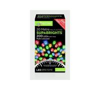 Premier Decorations Multi-Action Supa Brights 200 LED 8 Hour Multi LV162170M