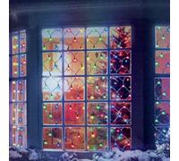 Premier 3.5m x 1.2m 360 LED Christmas Net Window Light - Multi Coloured