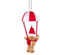 Premier Decorations Musical Parachuting Gingerbread Man Decoration in Brown, Size 53cm | Charlies