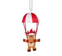 Premier - Battery Operated Musical Kicking Leg Parachute Reindeer, 37cm