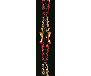 Premier Decorations PACK OF 4 Festive 2.7m RED & GOLD Christmas FOIL GARLANDS