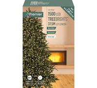 Raraion 1500 LED Warm White, Multi-Action TreeBrights With Timer, 37.5m in White | Size: 1 Pack Raraion White 1 Pack