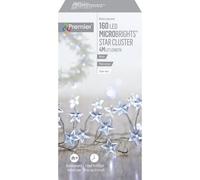 Premier Decorations Premier - 160 Multi Action Microbright Star Cluster With Timer With White Leds