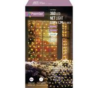 Premier Decorations Premier - 360 Multi Action Warm White Led Christmas Net Lights 3.5 X 1.2M