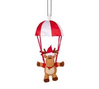Premier Decorations Premier - Battery Operated Musical Kicking Leg Parachute Reindeer, 37Cm