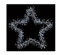 Premier Decorations Premier Silver Star Cluster With 240 White Leds Christmas Light - 60Cm