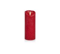 Premier Decorations Red LED Flickabrights Wax Candle Battery Operated Christmas Decoration Xmas Festive Décor 23cm x 9cm