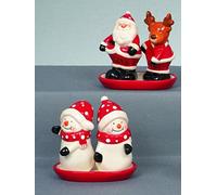 Premier Decorations Santa & Rudolph Christmas Salt & Pepper Cruet Set