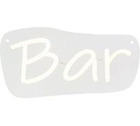 Premier Decorations The Outdoor Living Company LED Neon Wall Sign Quote - Bar in White Premier Decorations White