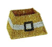 Premier Decorations Tinsel Tree Skirt, Gold, 50 x 32cm Approx