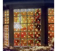 Premier Decorations Warm White Net Christmas Window Lights
