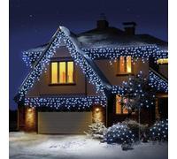 Premier Decorations White LED Christmas Icicles Lights