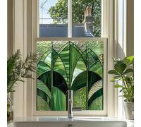Premier Decorative Window Stickers - Patterned Vinyl Stained Glass for Privacy, Living, Dining, Bedroom, Bathroom, Kitchen, Office (50cm x 50cm)
