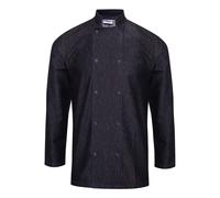 Premier Denim Chef's Jacket Unisex Long Sleeve Cross Over Fastening