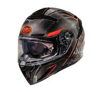 Premier Devil Carbon ST2 Full Face Motorcycle Helmet Black/Red