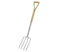 Digging Fork, Responsibly Sourced & Certified Ash Y Handle & Stainless Steel Tines - GTWH016