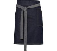Premier Division Waxed Look Denim Waist Apron in Indigo Premier Indigo