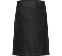 Premier Division Waxed Look Denim Waist Apron in True Black Premier True Black